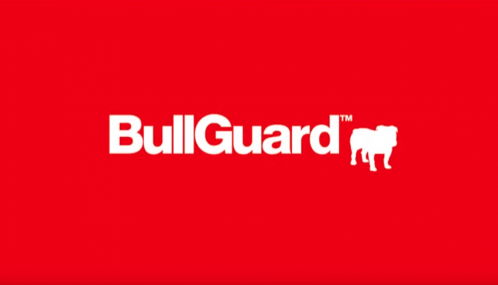 bullguard antivirus logo on red background